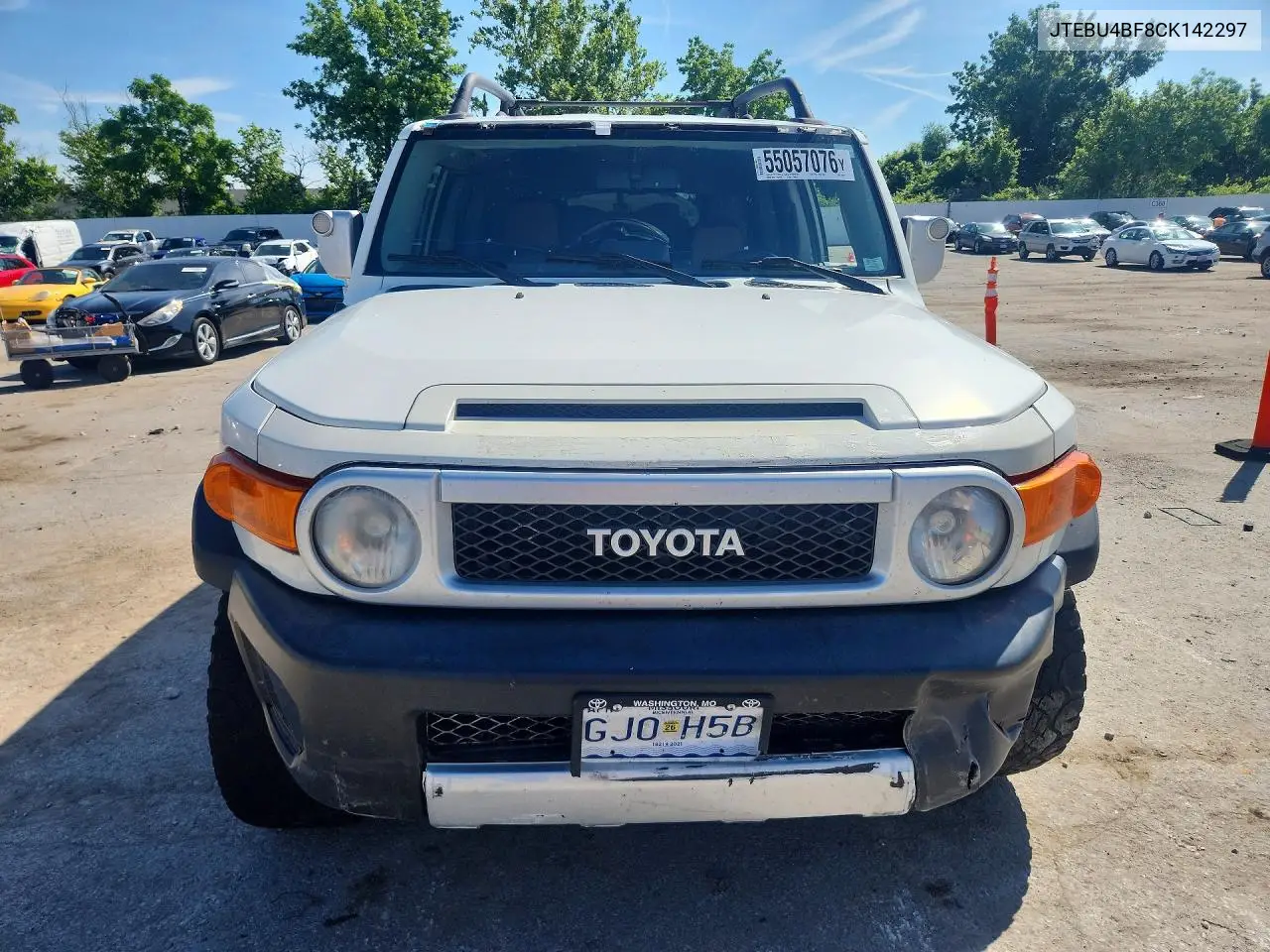 2012 Toyota Fj Cruiser Base VIN: JTEBU4BF8CK142297 Lot: 55057076