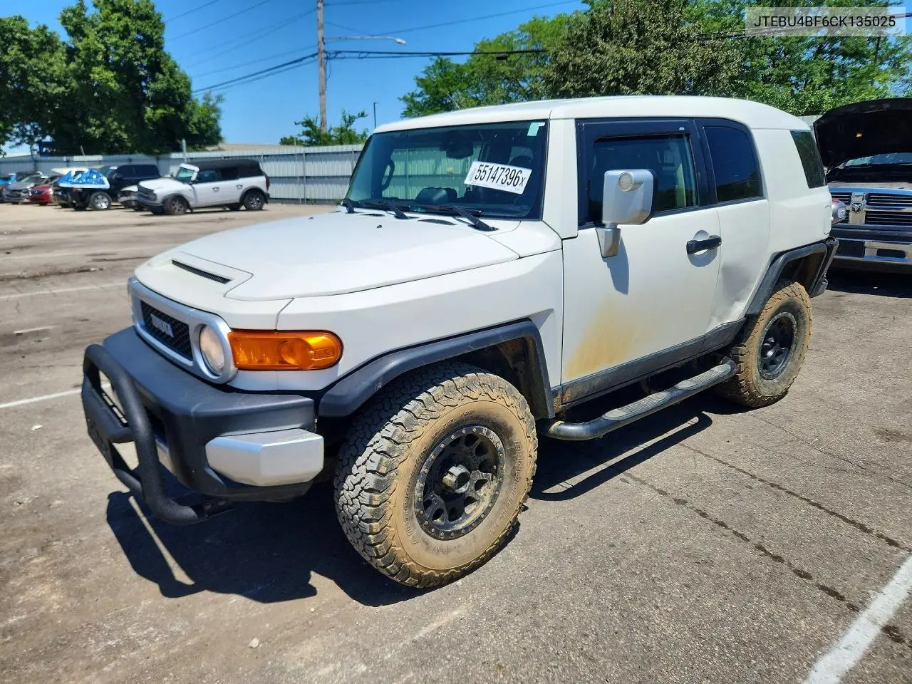 2012 Toyota Fj Cruiser Base VIN: JTEBU4BF6CK135025 Lot: 55147396