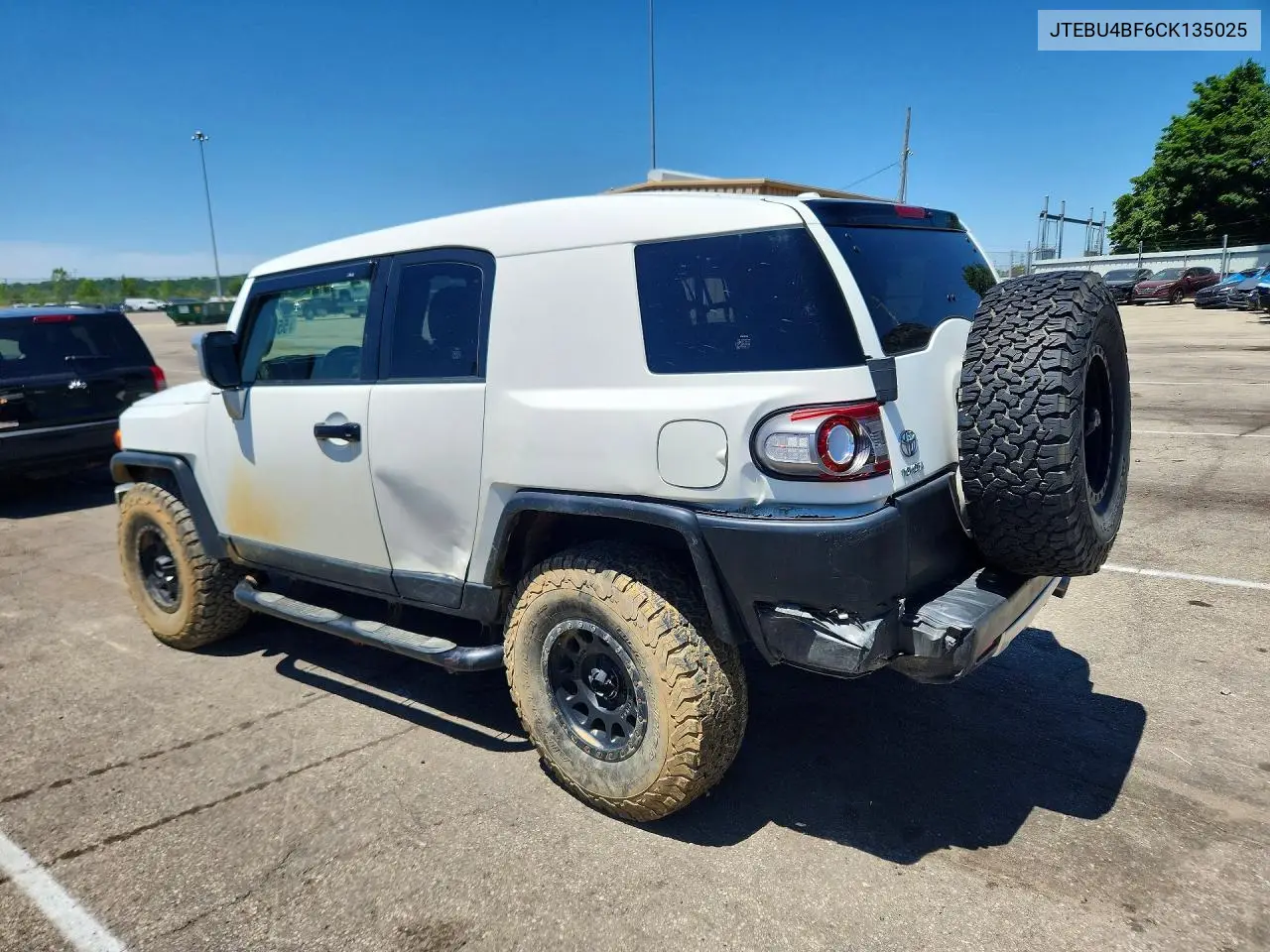 2012 Toyota Fj Cruiser Base VIN: JTEBU4BF6CK135025 Lot: 55147396
