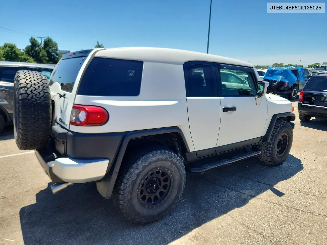 2012 Toyota Fj Cruiser Base VIN: JTEBU4BF6CK135025 Lot: 55147396