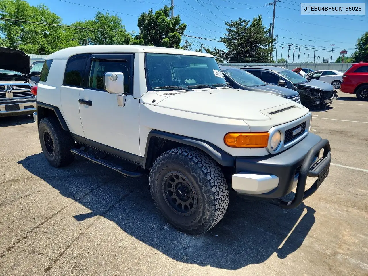 2012 Toyota Fj Cruiser Base VIN: JTEBU4BF6CK135025 Lot: 55147396