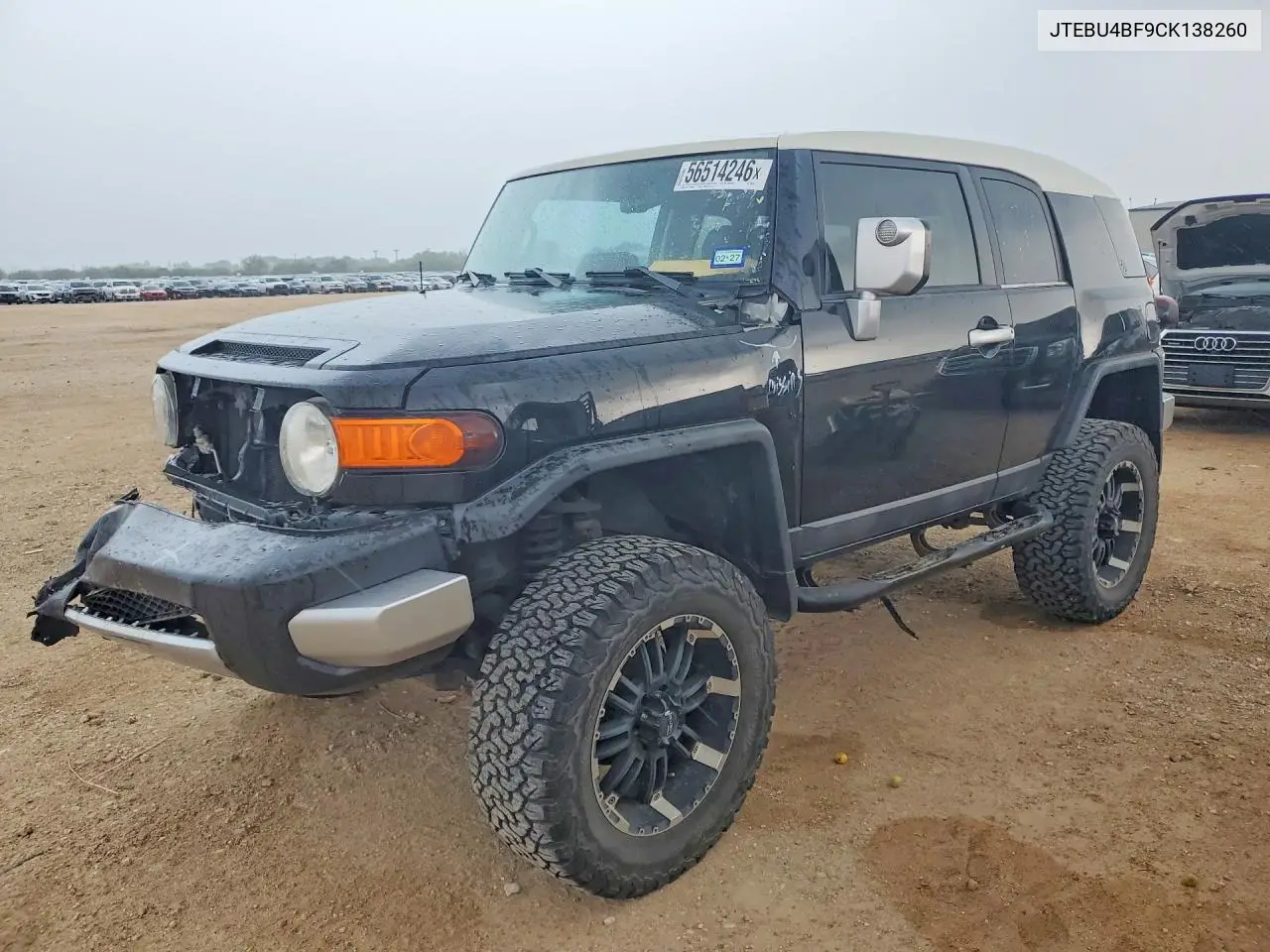 2012 Toyota Fj Cruiser Base VIN: JTEBU4BF9CK138260 Lot: 56514246