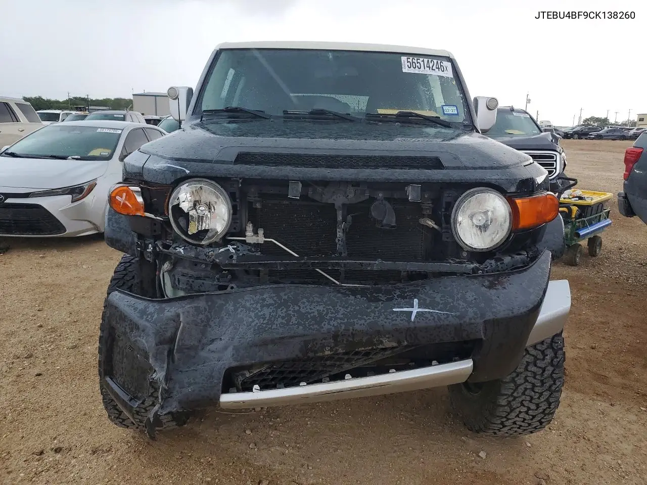 2012 Toyota Fj Cruiser Base VIN: JTEBU4BF9CK138260 Lot: 56514246