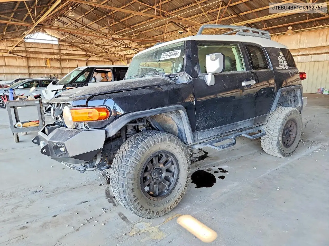 2012 Toyota Fj Cruiser Base VIN: JTEBU4BF1CK132761 Lot: 57078486