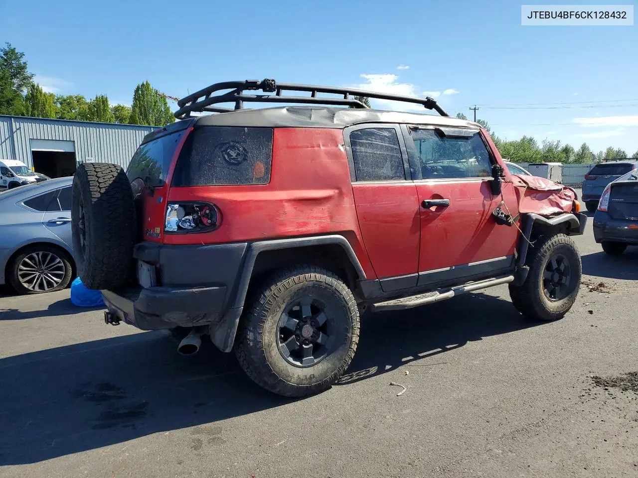2012 Toyota Fj Cruiser Base VIN: JTEBU4BF6CK128432 Lot: 58142276