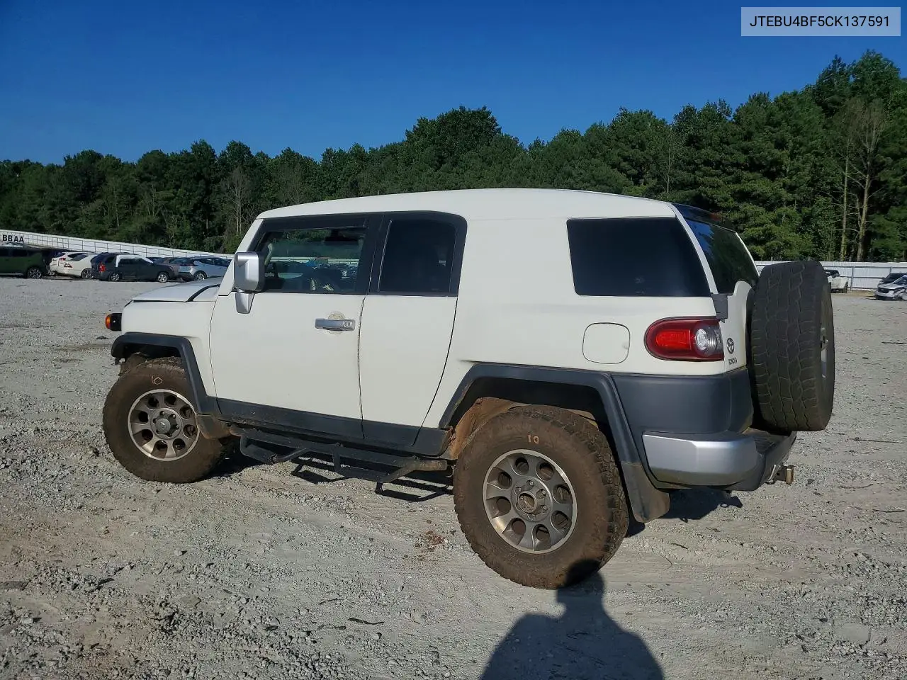 2012 Toyota Fj Cruiser Base VIN: JTEBU4BF5CK137591 Lot: 58879216