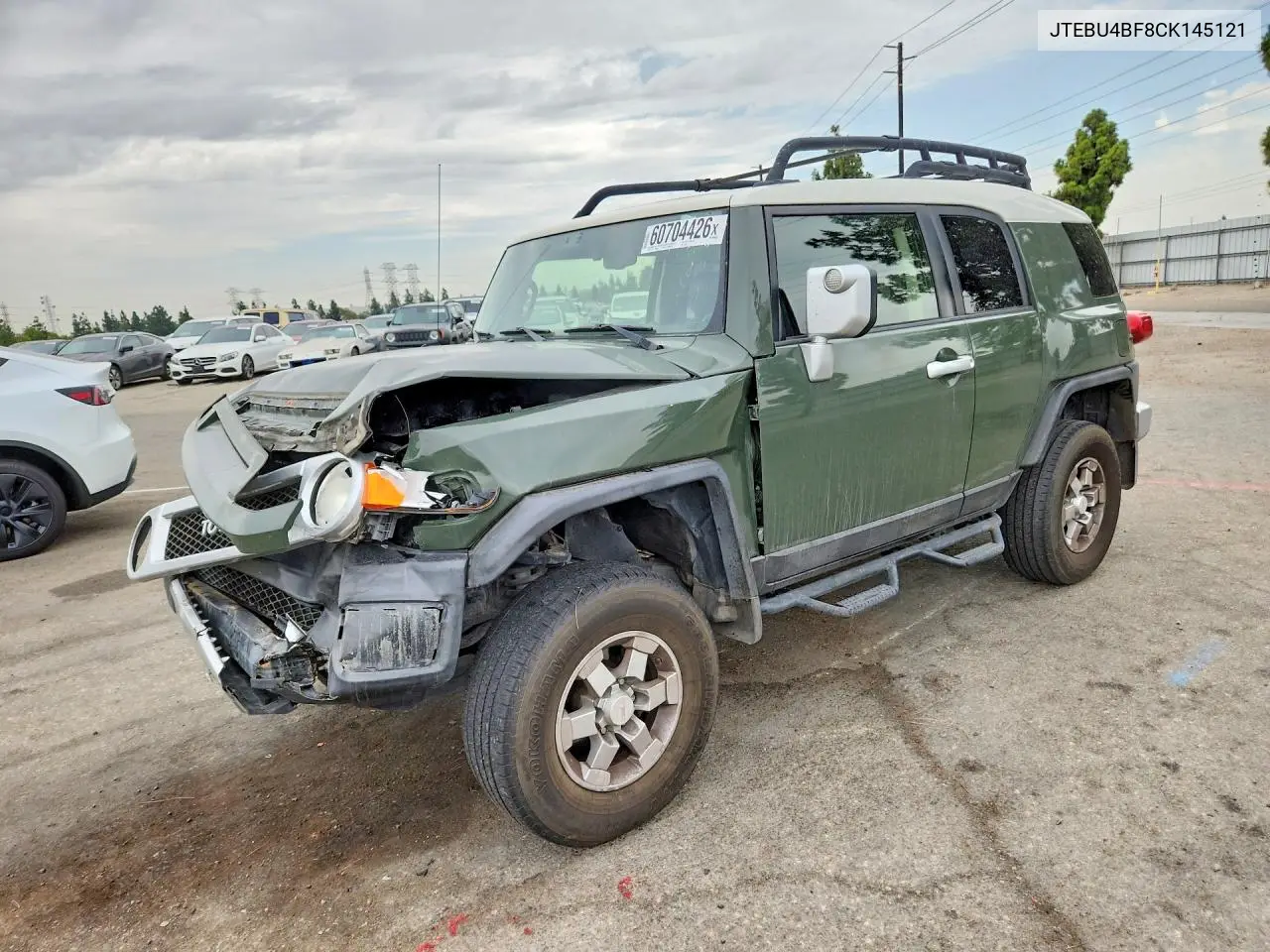 2012 Toyota Fj Cruiser Base VIN: JTEBU4BF8CK145121 Lot: 60704426