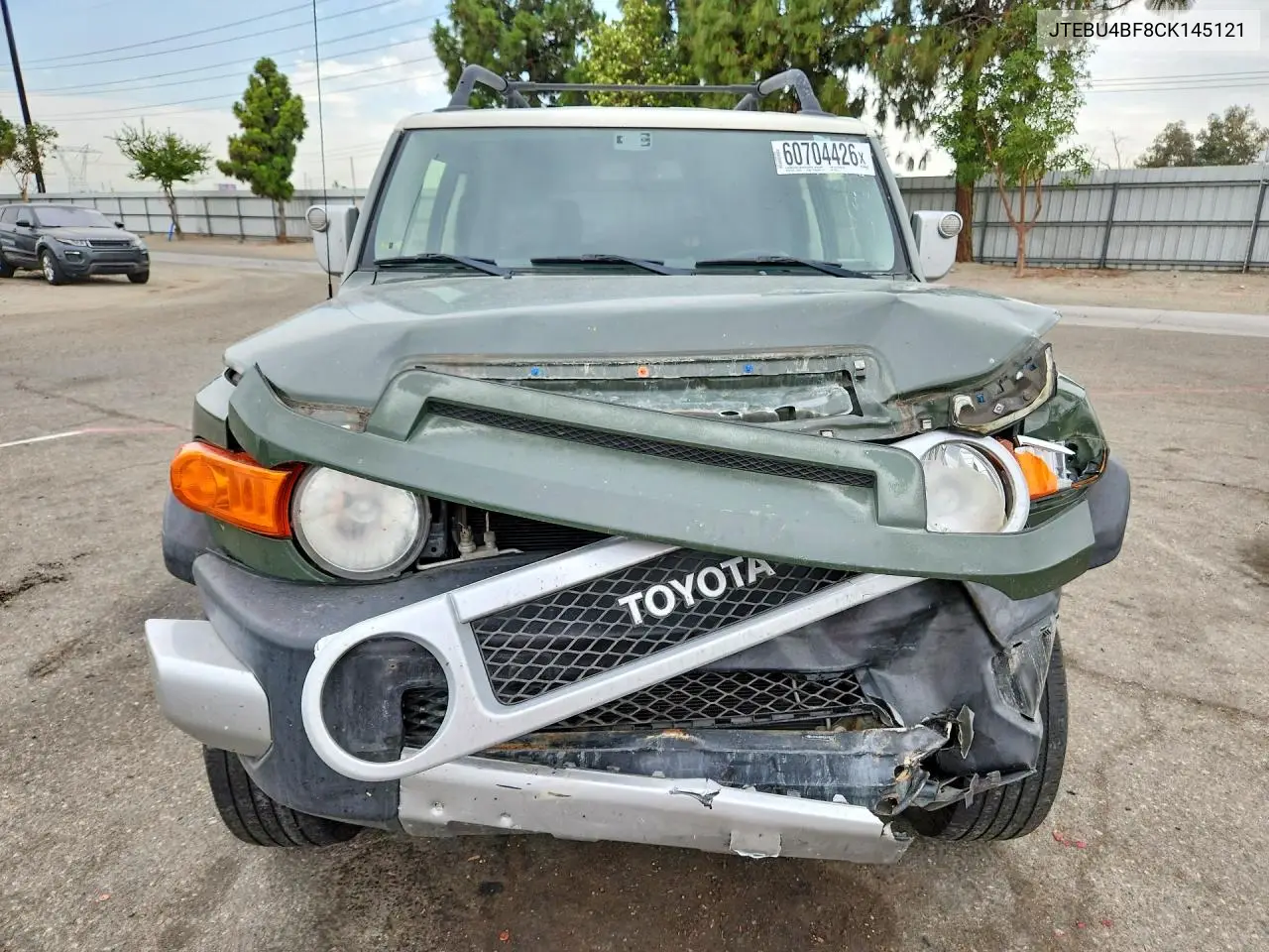 2012 Toyota Fj Cruiser Base VIN: JTEBU4BF8CK145121 Lot: 60704426