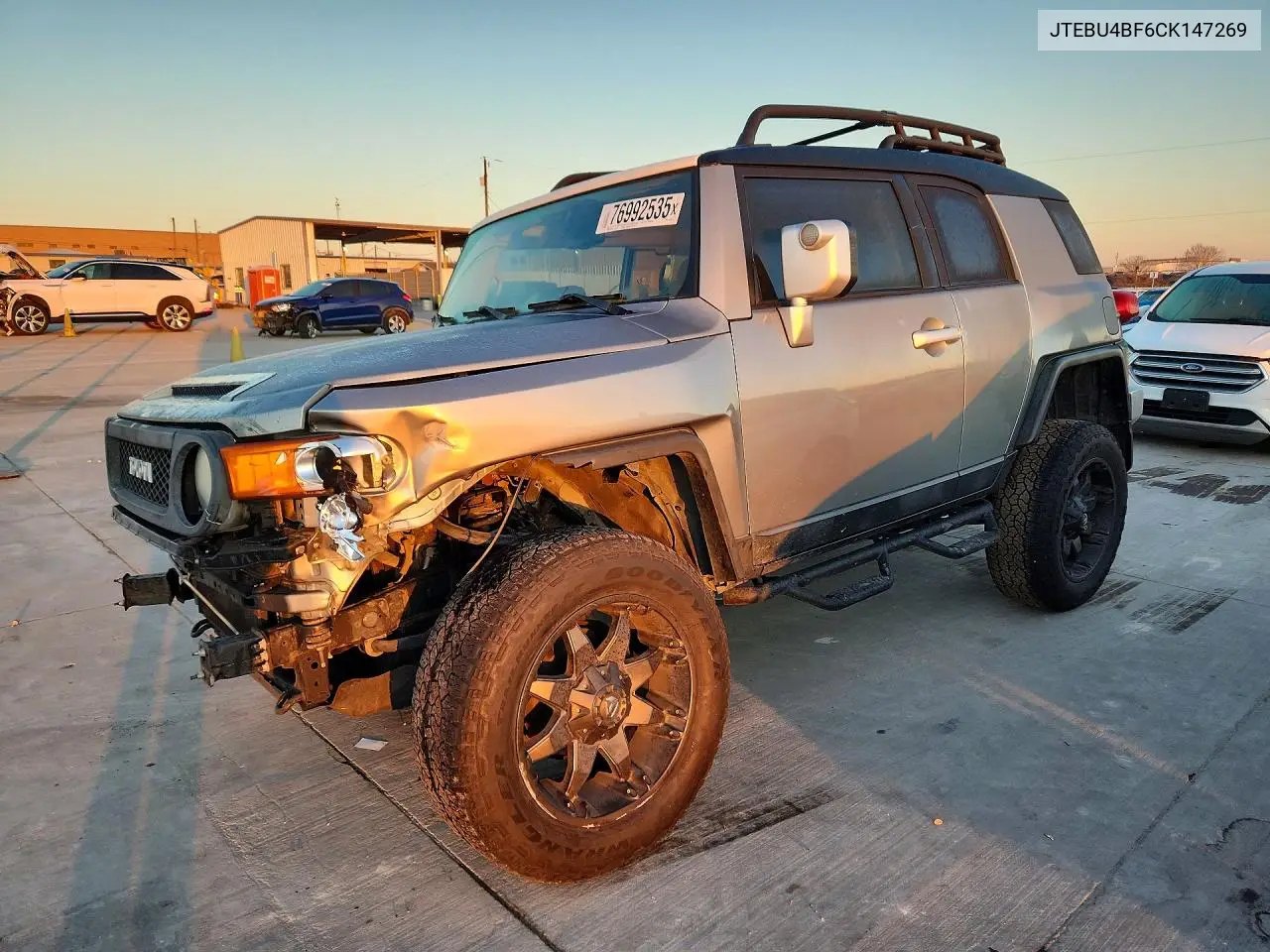 2012 Toyota Fj Cruiser VIN: JTEBU4BF6CK147269 Lot: 76992535