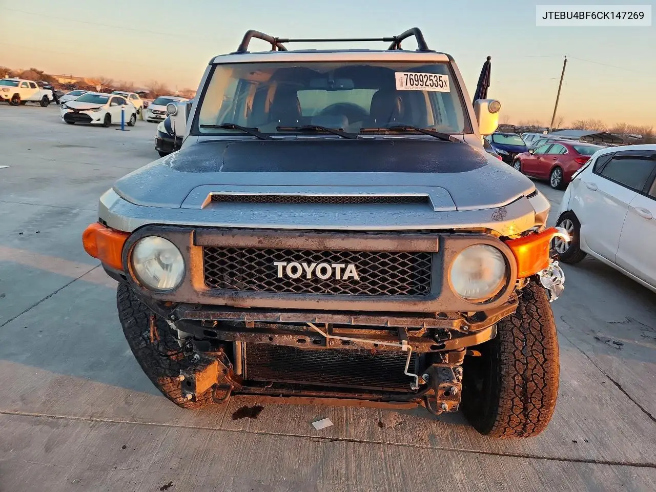 2012 Toyota Fj Cruiser VIN: JTEBU4BF6CK147269 Lot: 76992535