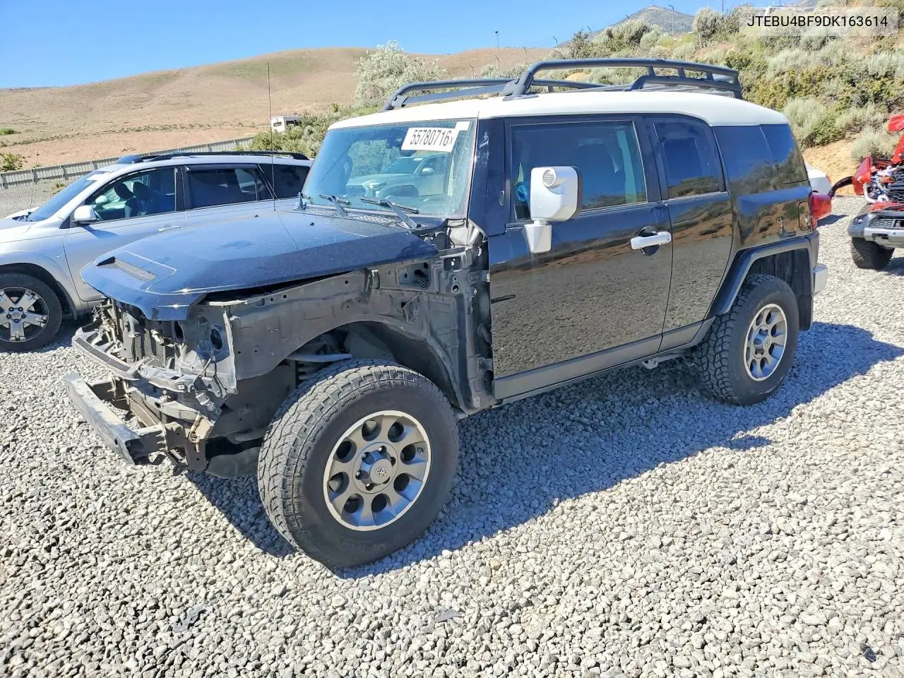 2013 Toyota Fj Cruiser Base VIN: JTEBU4BF9DK163614 Lot: 55780716