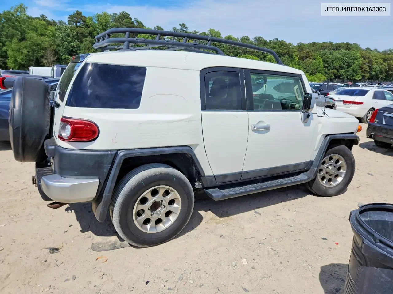 2013 Toyota Fj Cruiser Base VIN: JTEBU4BF3DK163303 Lot: 57816326