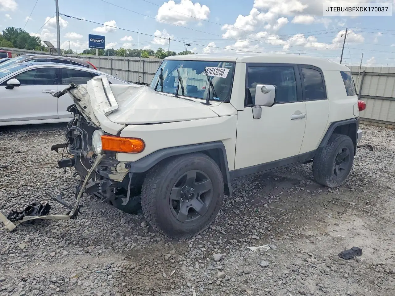 2013 Toyota Fj Cruiser Base VIN: JTEBU4BFXDK170037 Lot: 61613256
