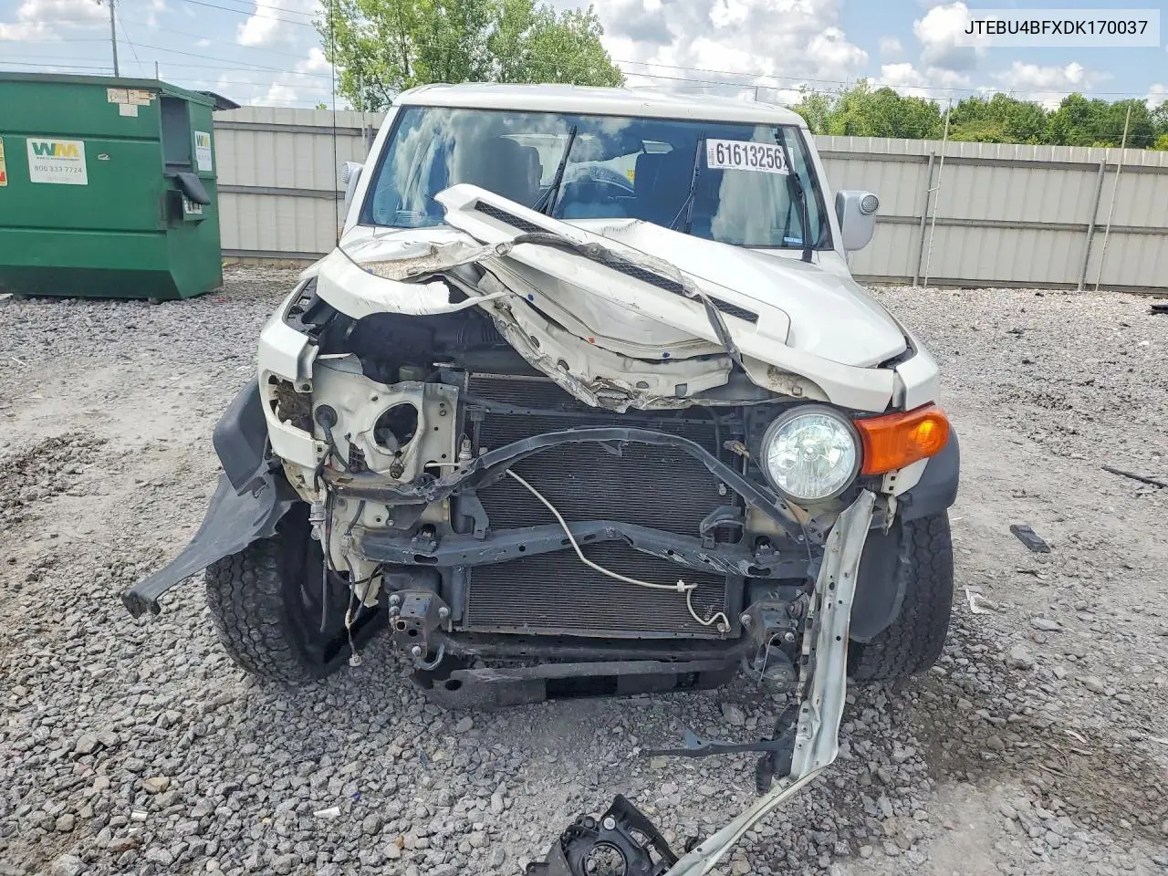 2013 Toyota Fj Cruiser Base VIN: JTEBU4BFXDK170037 Lot: 61613256