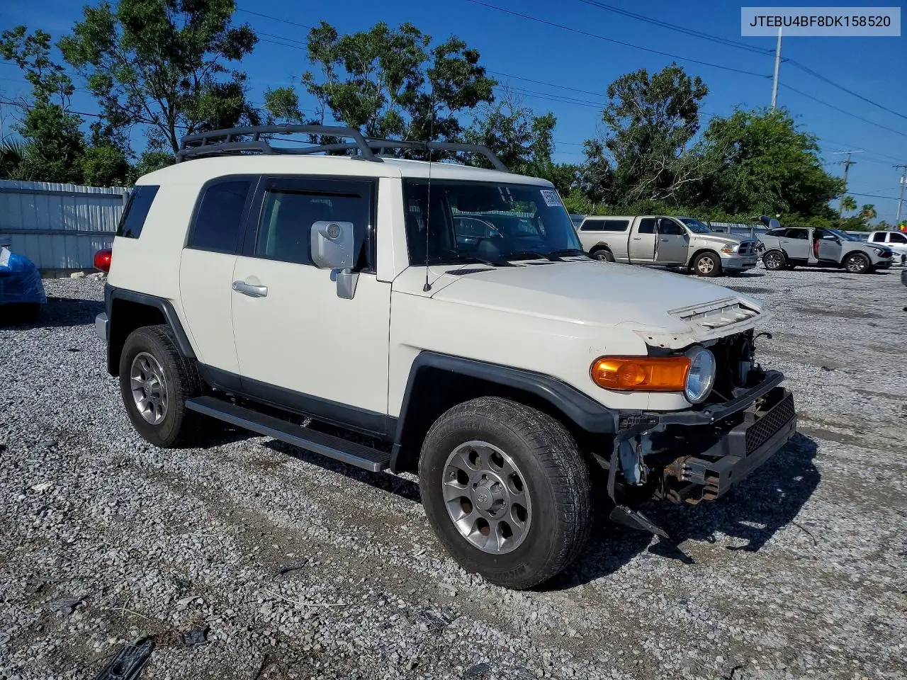 2013 Toyota Fj Cruiser Base VIN: JTEBU4BF8DK158520 Lot: 95586705
