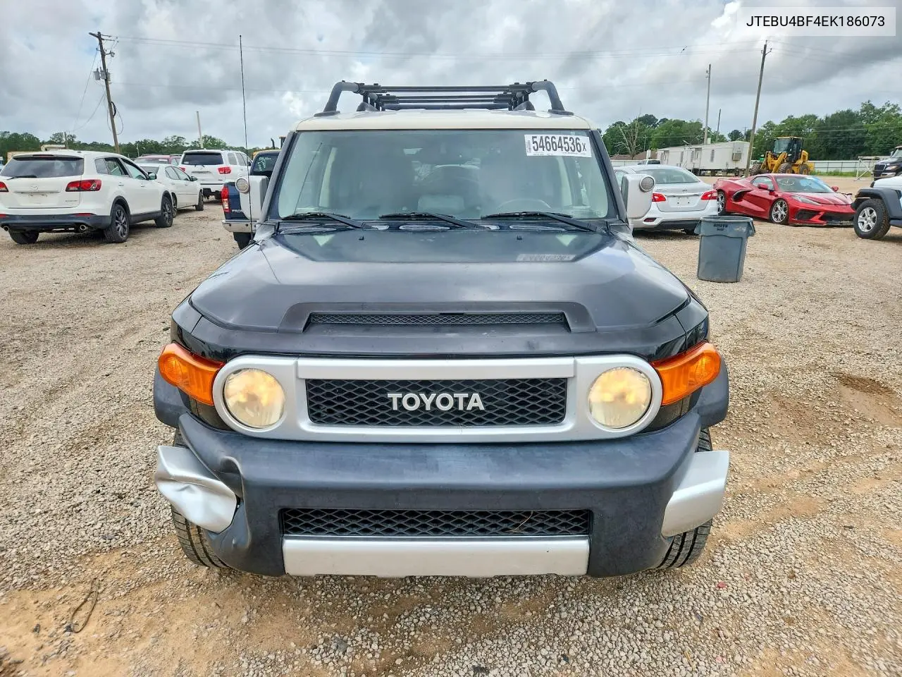 2014 Toyota Fj Cruiser Base VIN: JTEBU4BF4EK186073 Lot: 54664536