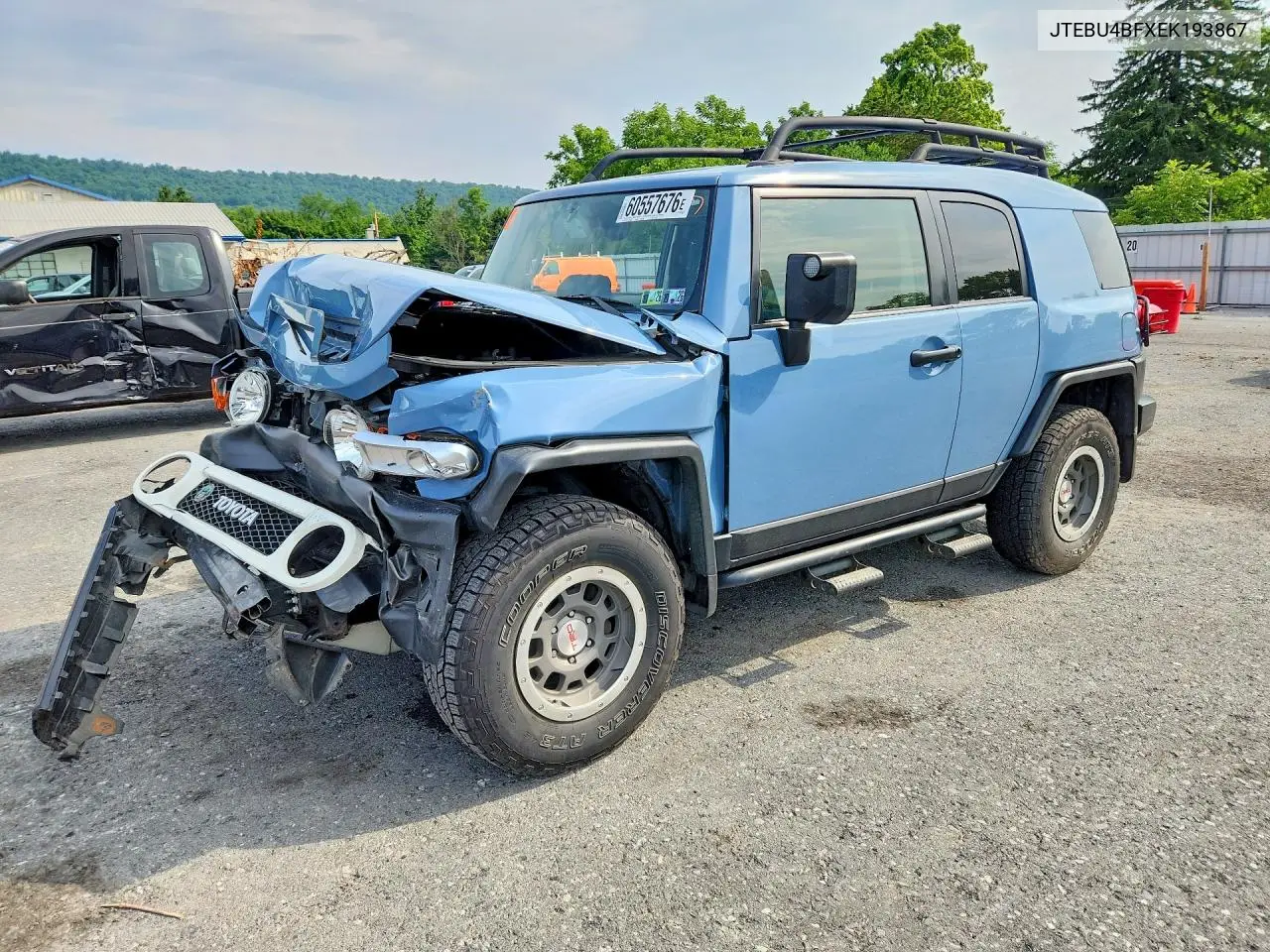 2014 Toyota Fj Cruiser Base VIN: JTEBU4BFXEK193867 Lot: 60557676
