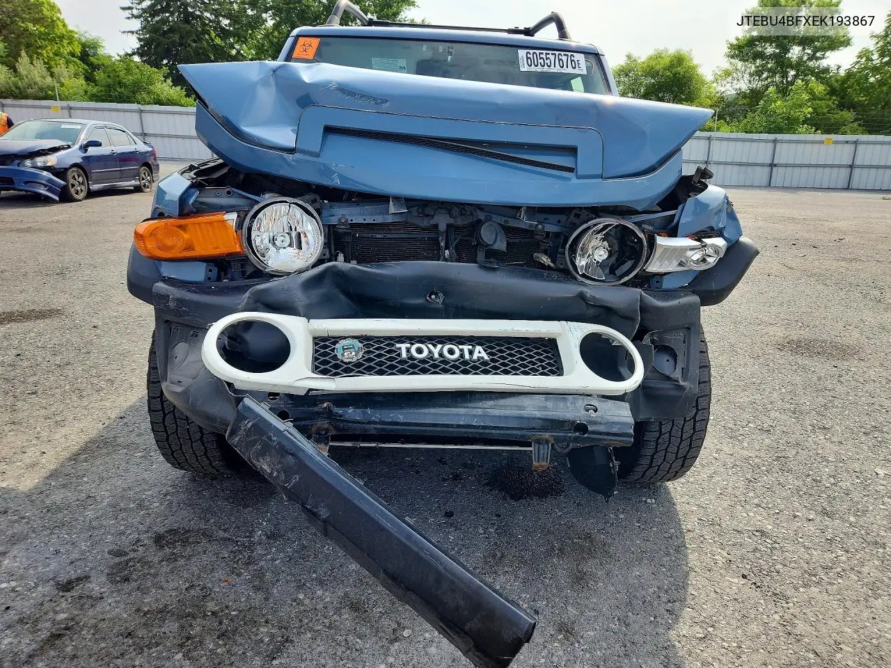 2014 Toyota Fj Cruiser Base VIN: JTEBU4BFXEK193867 Lot: 60557676