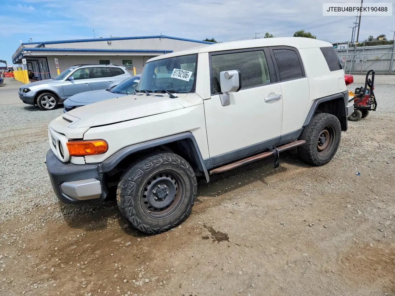 2014 Toyota Fj Cruiser Base VIN: JTEBU4BF9EK190488 Lot: 61762106