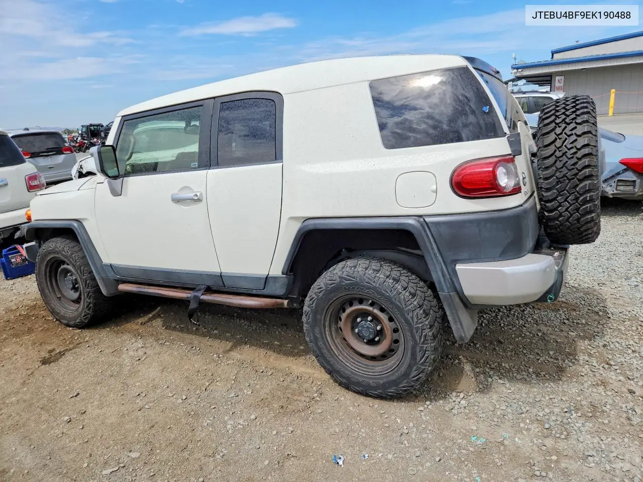 2014 Toyota Fj Cruiser Base VIN: JTEBU4BF9EK190488 Lot: 61762106