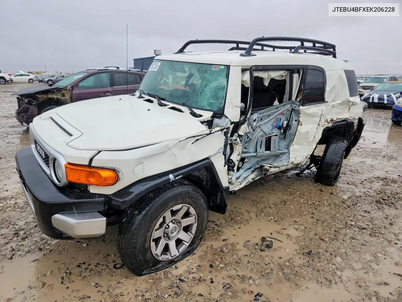 2014 Toyota Fj Cruiser VIN: JTEBU4BFXEK206228 Lot: 78637335