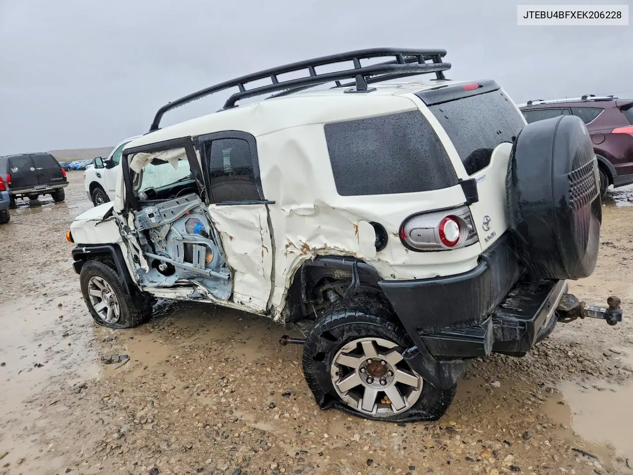2014 Toyota Fj Cruiser VIN: JTEBU4BFXEK206228 Lot: 78637335