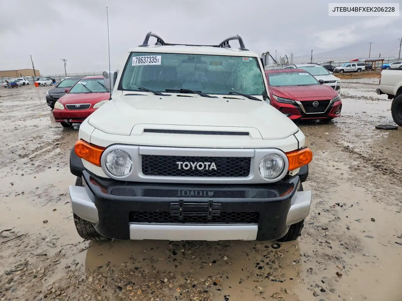 2014 Toyota Fj Cruiser VIN: JTEBU4BFXEK206228 Lot: 78637335