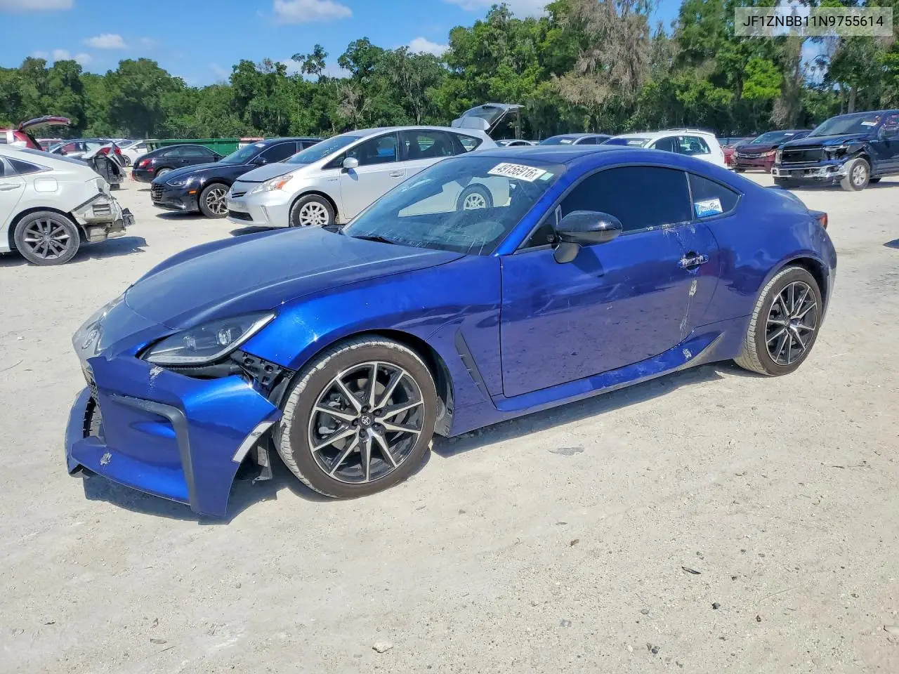 2022 Toyota Gr86 Base VIN: JF1ZNBB11N9755614 Lot: 49156916