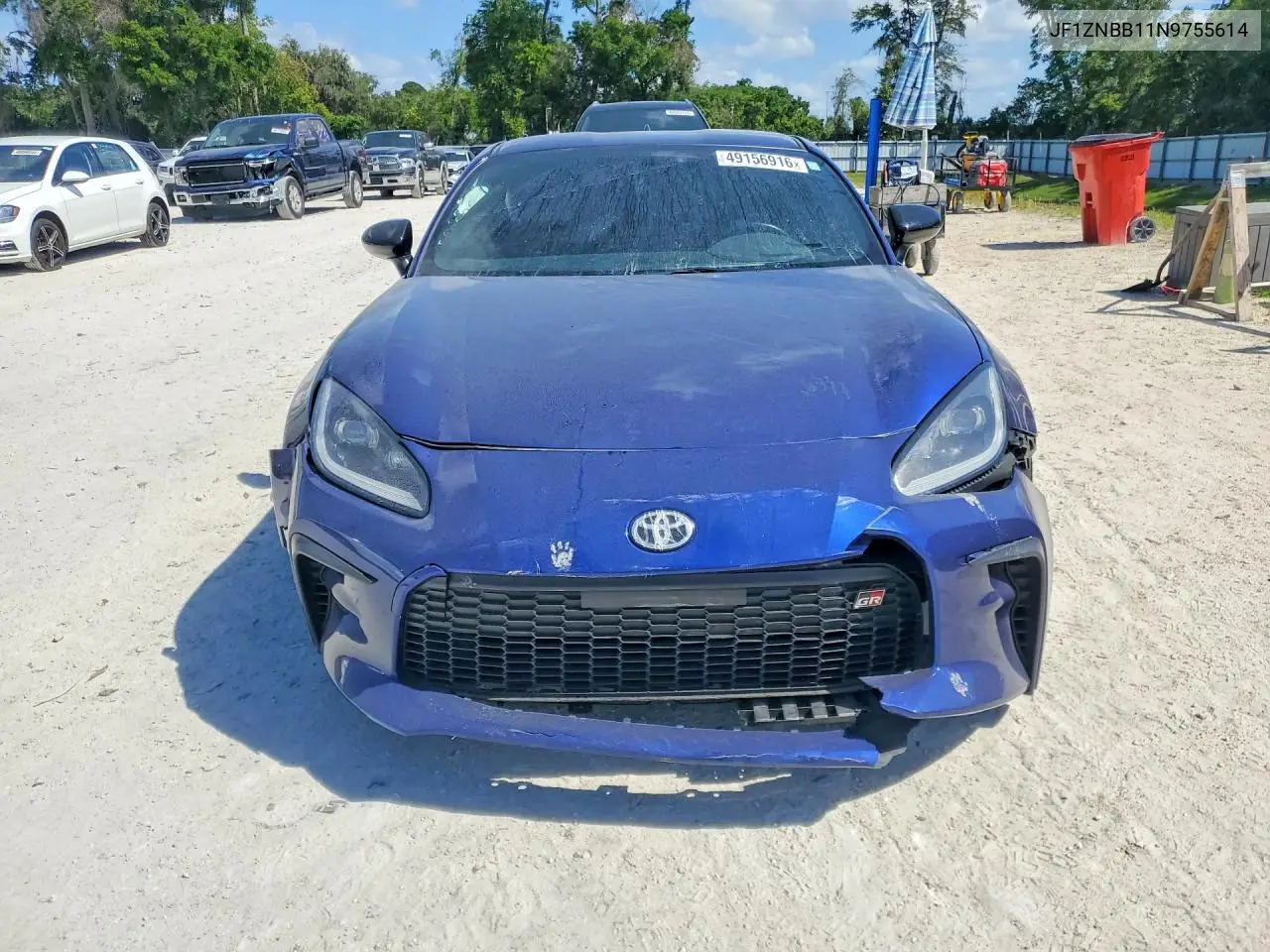 2022 Toyota Gr86 Base VIN: JF1ZNBB11N9755614 Lot: 49156916