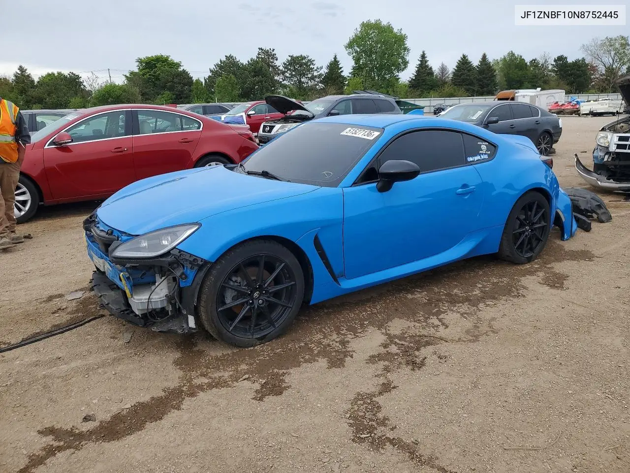 2022 Toyota Gr86 Premium VIN: JF1ZNBF10N8752445 Lot: 51527136