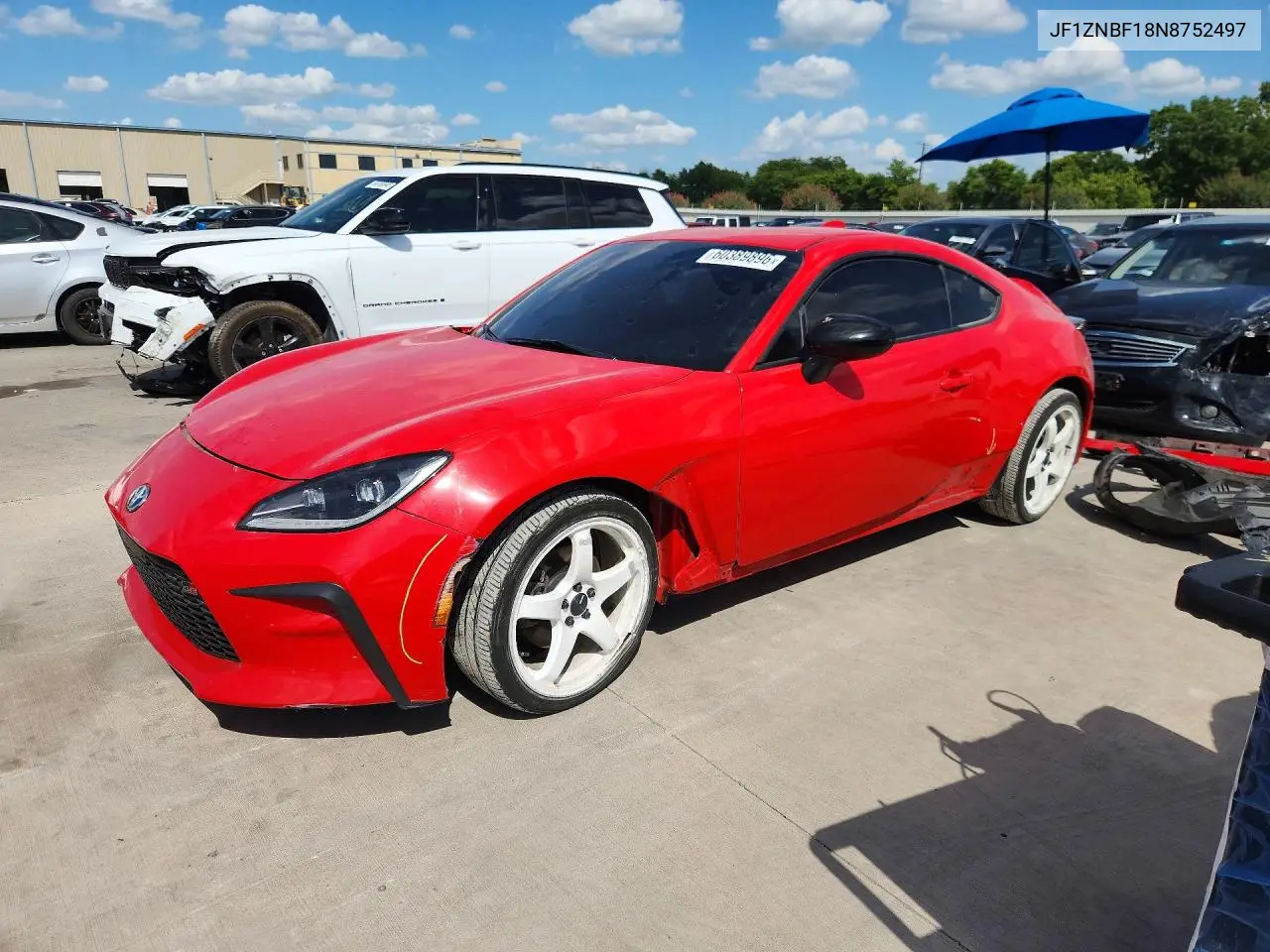 2022 Toyota Gr 86 Premium VIN: JF1ZNBF18N8752497 Lot: 60389896