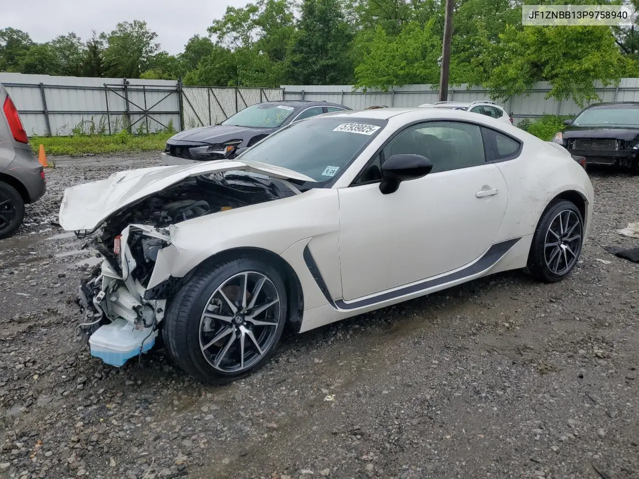 2023 Toyota Gr 86 VIN: JF1ZNBB13P9758940 Lot: 57939825