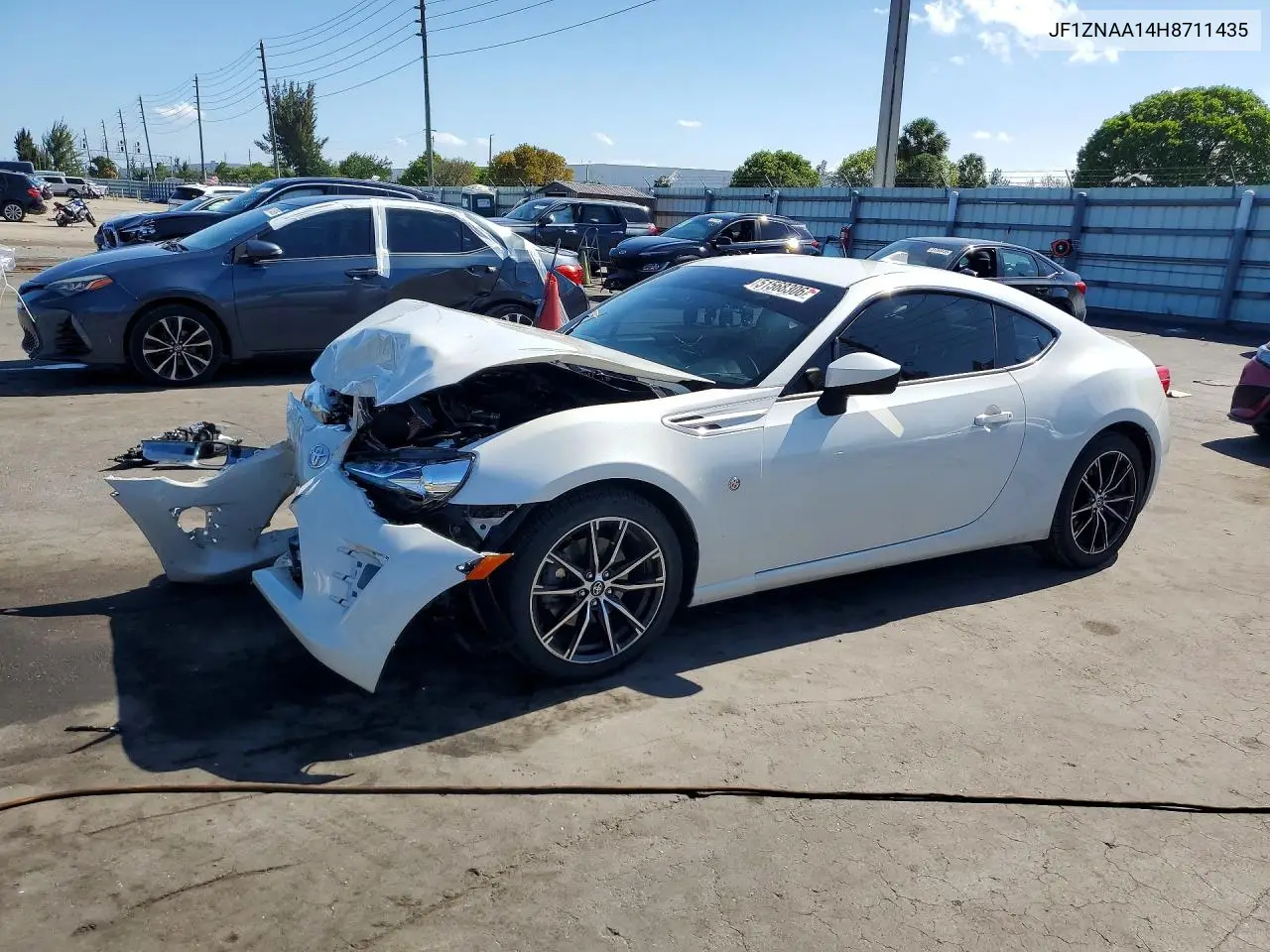 2017 Toyota 86 Base VIN: JF1ZNAA14H8711435 Lot: 51568306