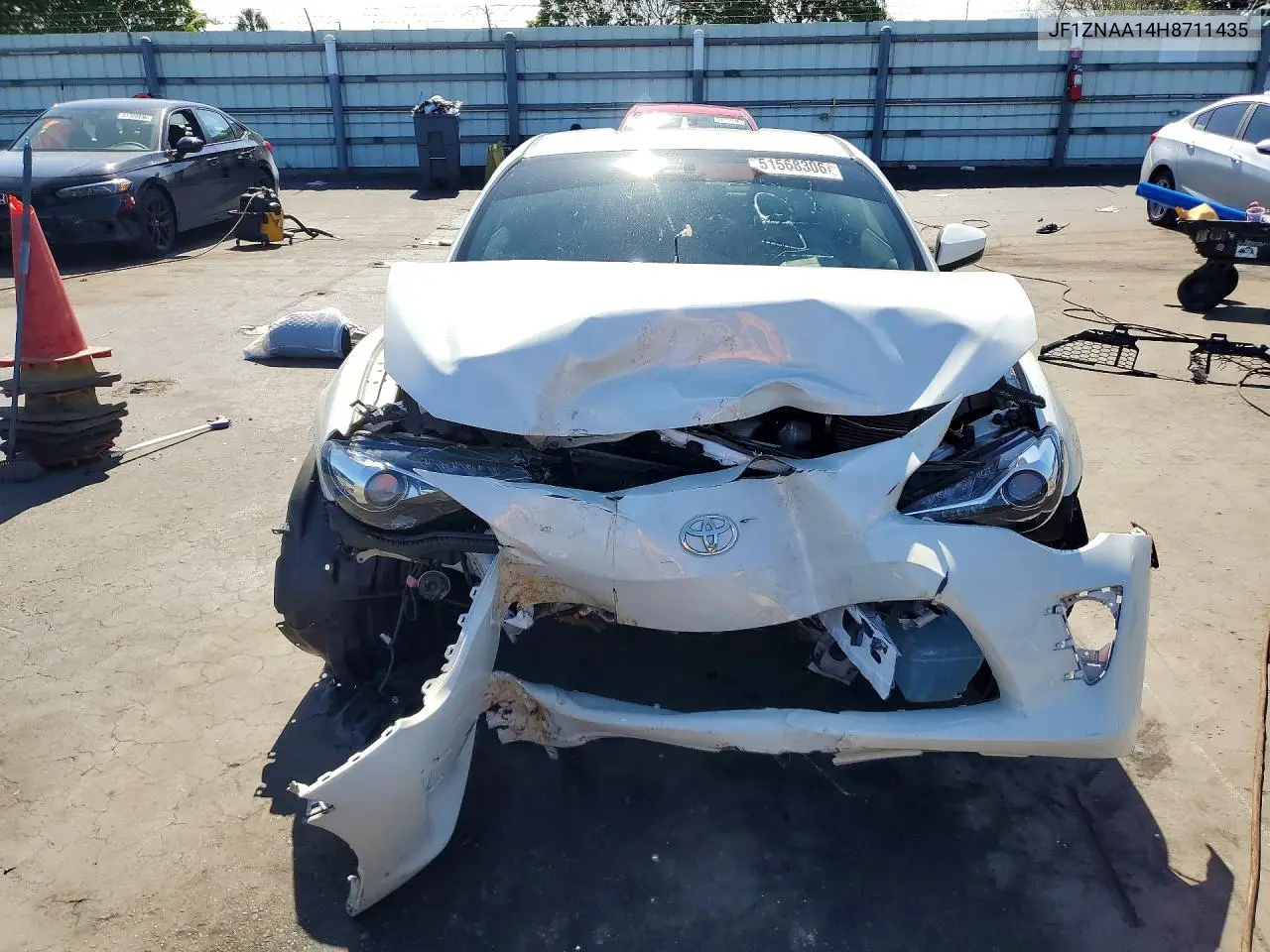 2017 Toyota 86 Base VIN: JF1ZNAA14H8711435 Lot: 51568306