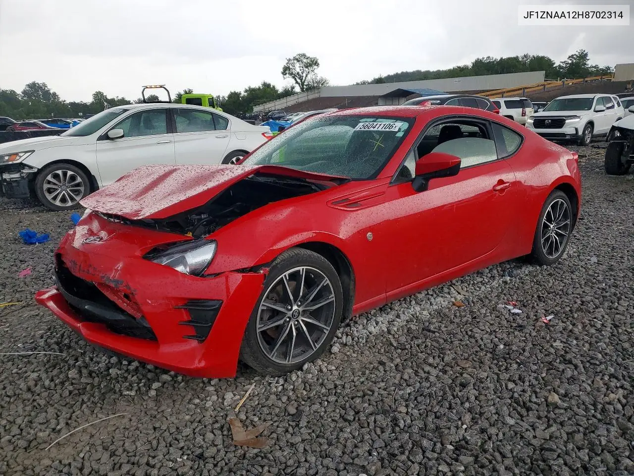 2017 Toyota 86 Base VIN: JF1ZNAA12H8702314 Lot: 56041106