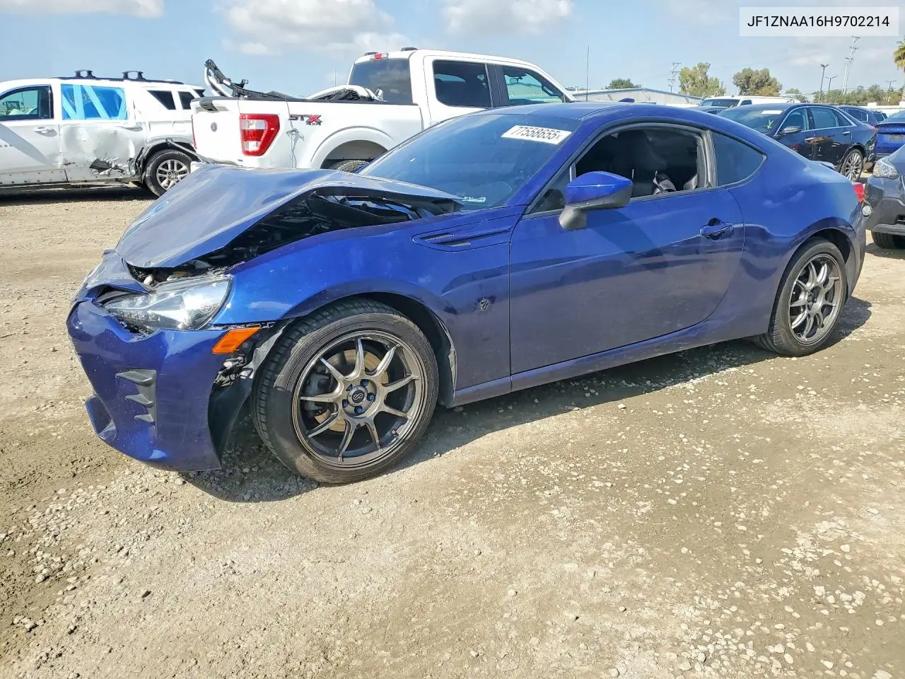 2017 Toyota 86 Base VIN: JF1ZNAA16H9702214 Lot: 77558655