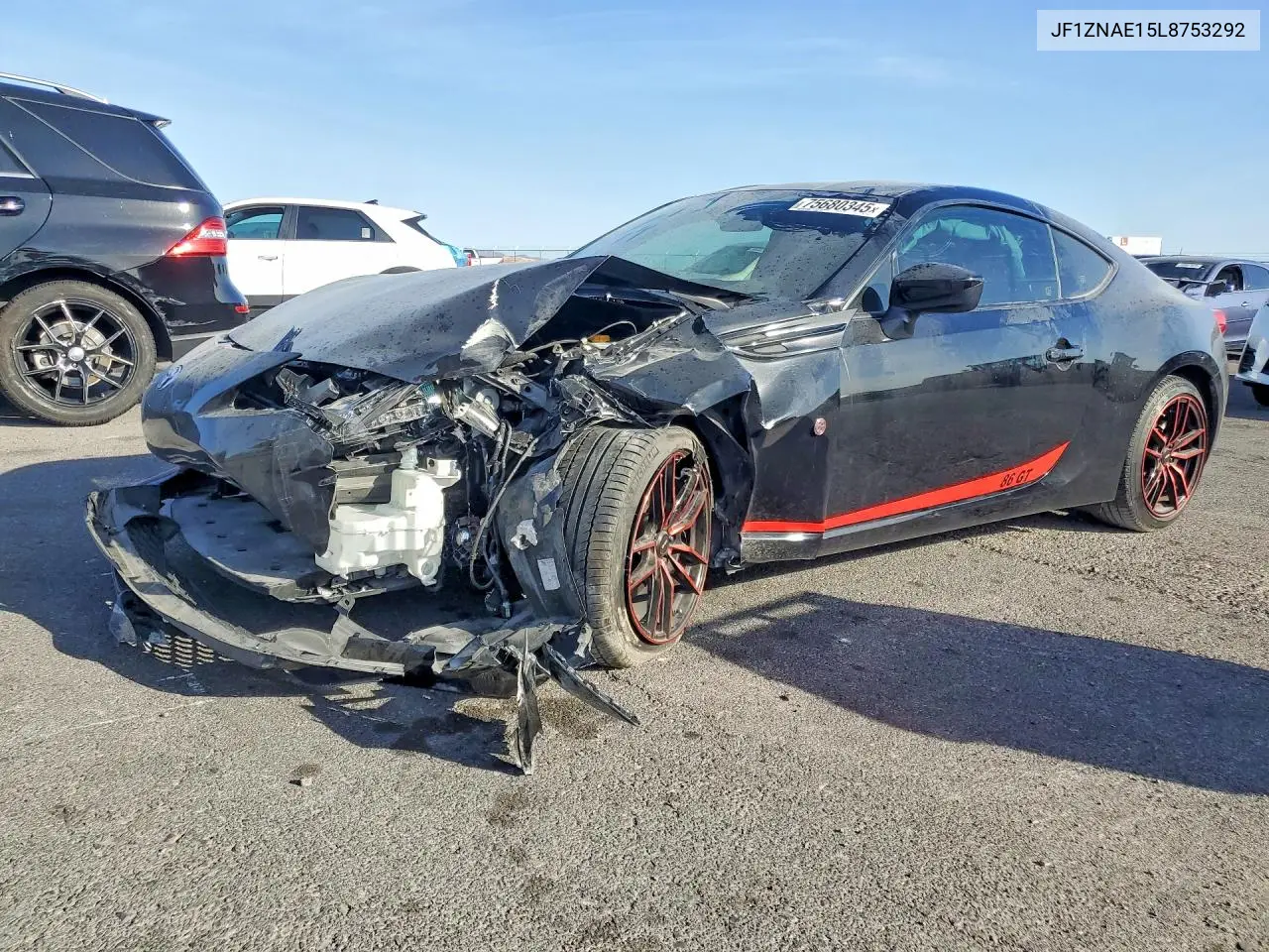 2020 Toyota 86 Gt VIN: JF1ZNAE15L8753292 Lot: 75680345