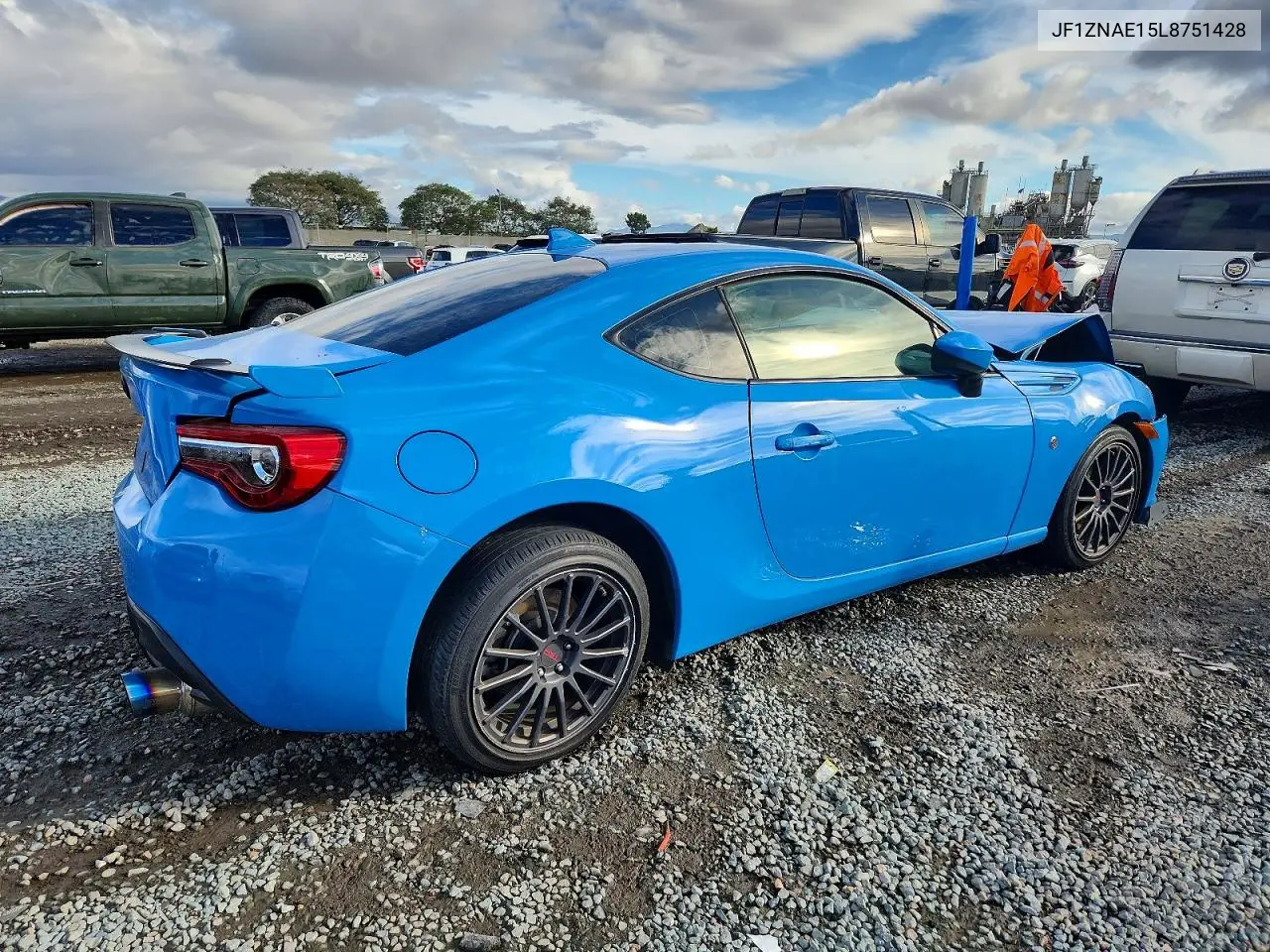 2020 Toyota 86 Gt VIN: JF1ZNAE15L8751428 Lot: 99482305