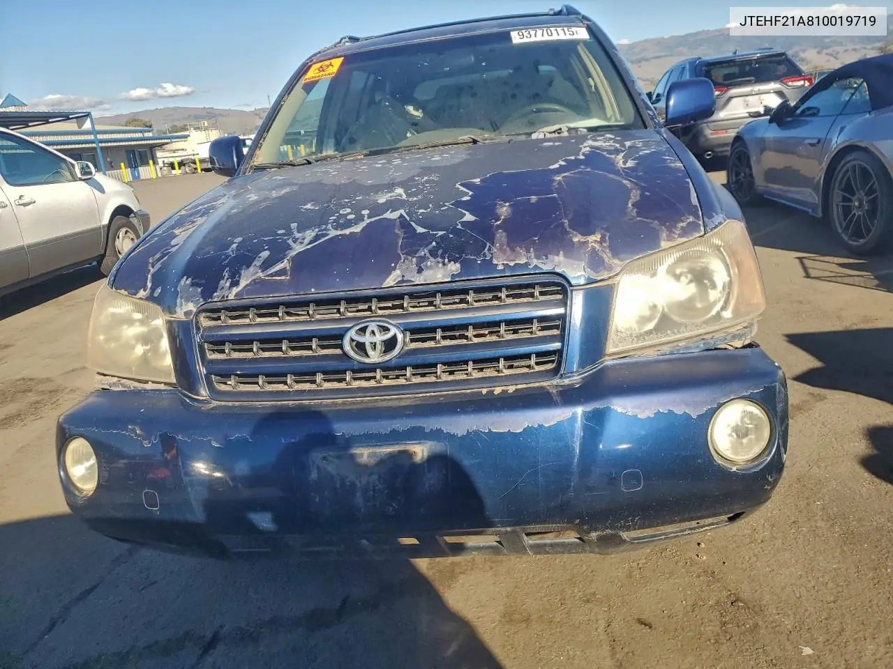 JTEHF21A810019719 2001 Toyota Highlander