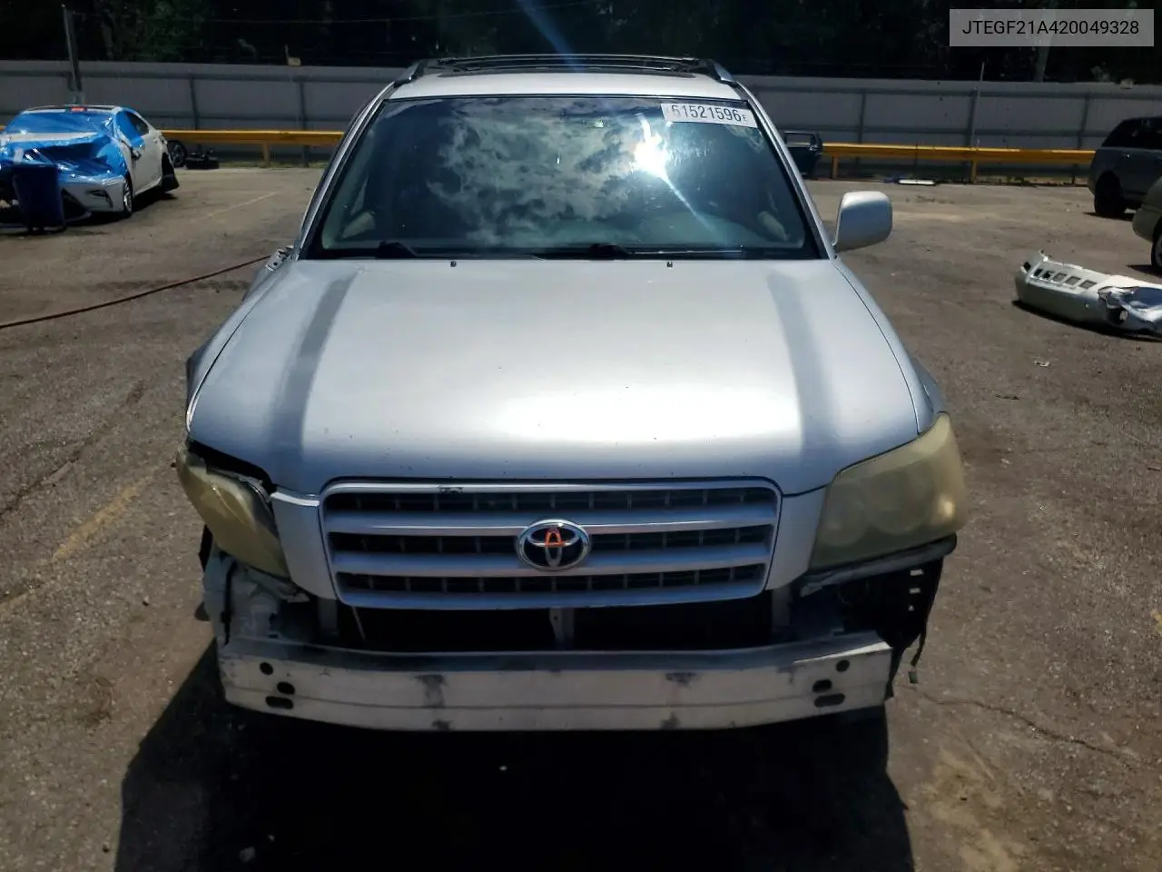 2002 Toyota Highlander Limited VIN: JTEGF21A420049328 Lot: 61521596