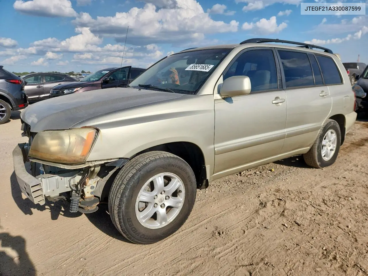 JTEGF21A330087599 2003 Toyota Highlander Limited