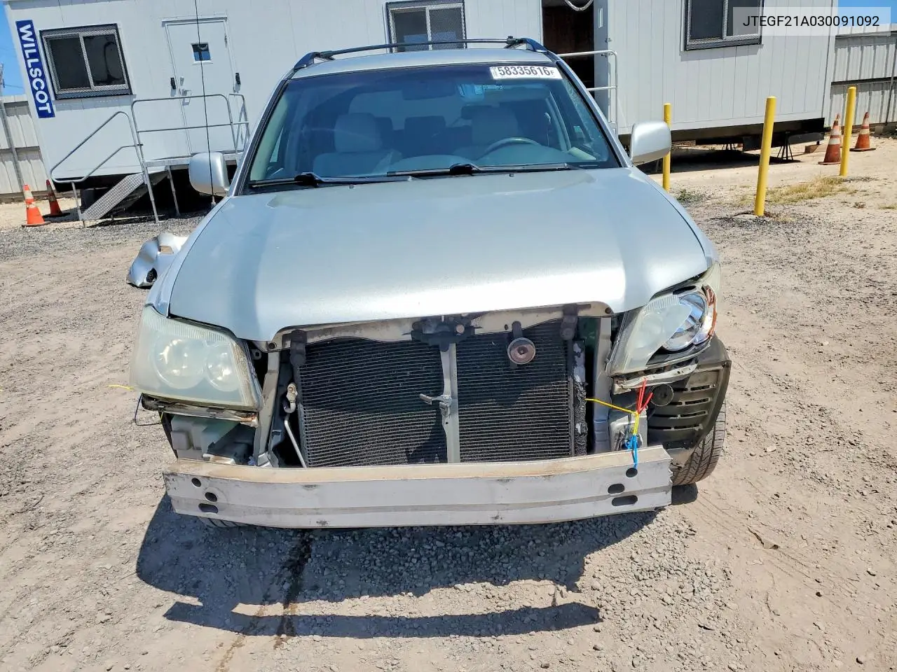 2003 Toyota Highlander Limited VIN: JTEGF21A030091092 Lot: 58335616