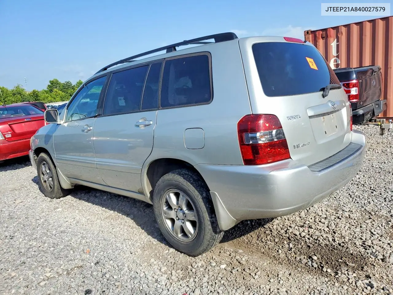 2004 Toyota Highlander Base VIN: JTEEP21A840027579 Lot: 60995276