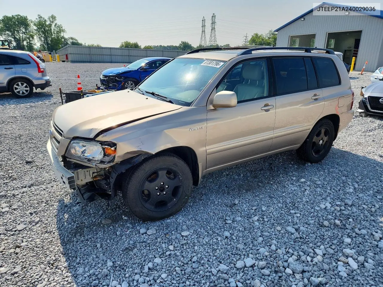 2004 Toyota Highlander Limited VIN: JTEEP21A240029036 Lot: 61381796