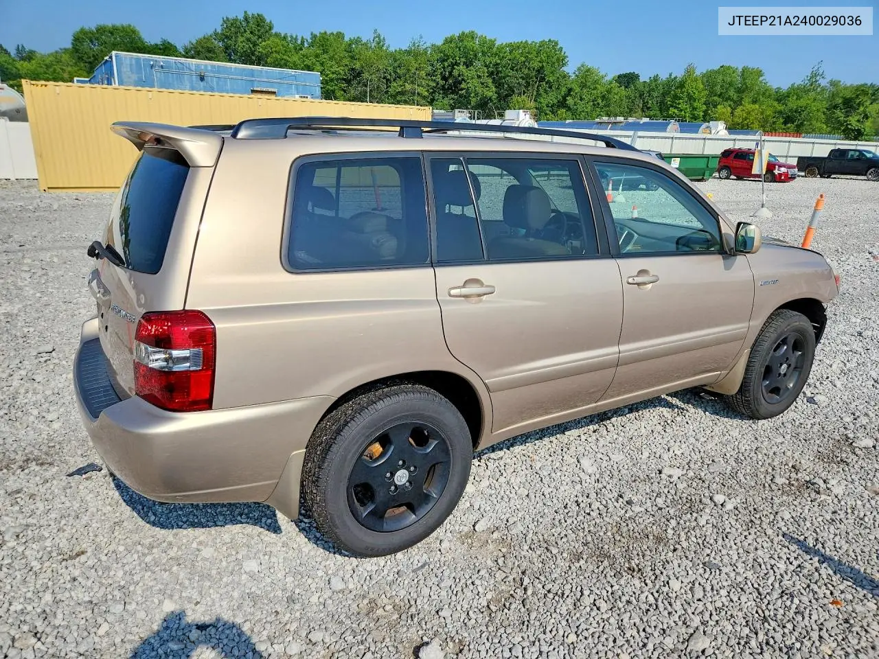 2004 Toyota Highlander Limited VIN: JTEEP21A240029036 Lot: 61381796