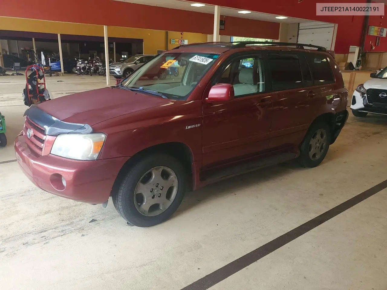 JTEEP21A140022191 2004 Toyota Highlander Limited