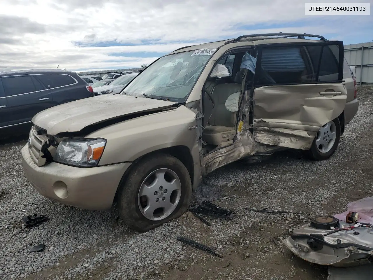 JTEEP21A640031193 2004 Toyota Highlander