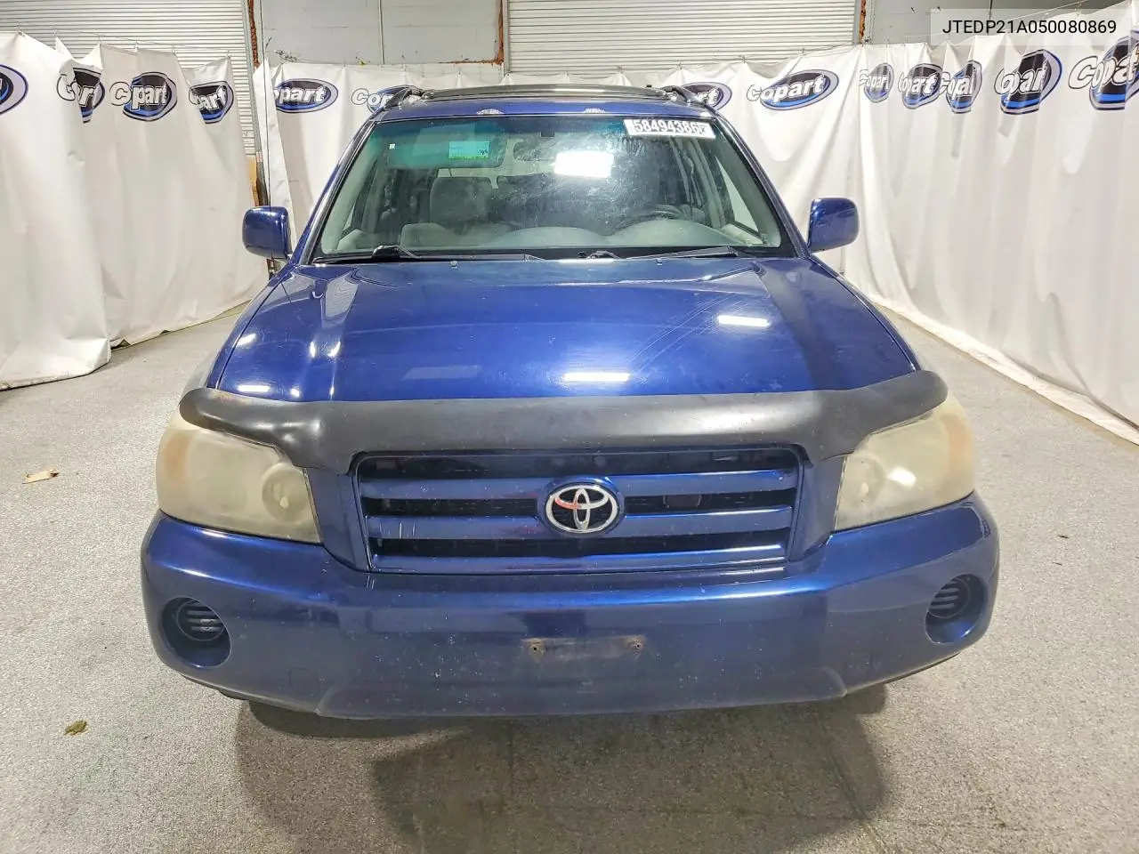 2005 Toyota Highlander Limited VIN: JTEDP21A050080869 Lot: 58494386