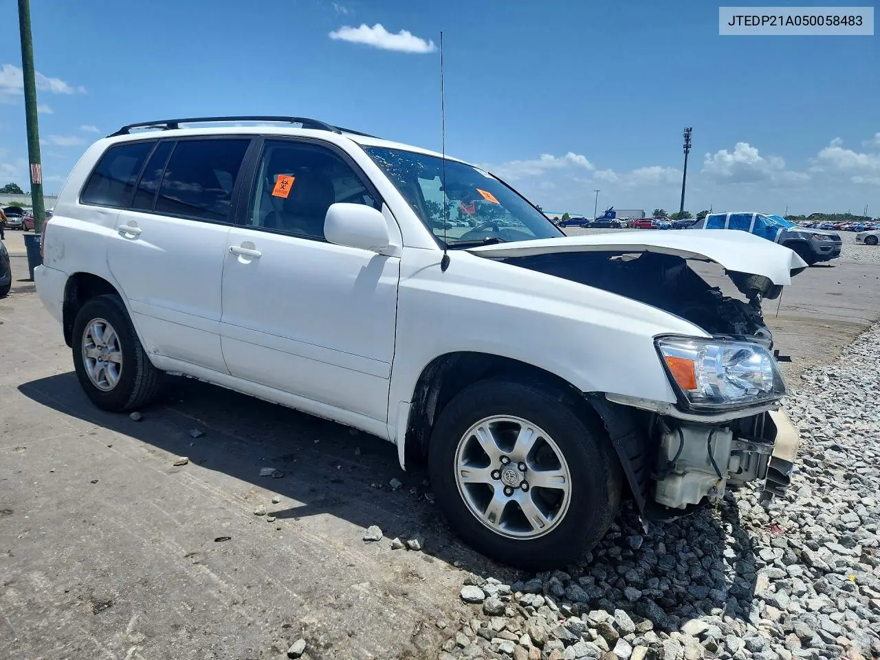 2005 Toyota Highlander Limited VIN: JTEDP21A050058483 Lot: 61414126