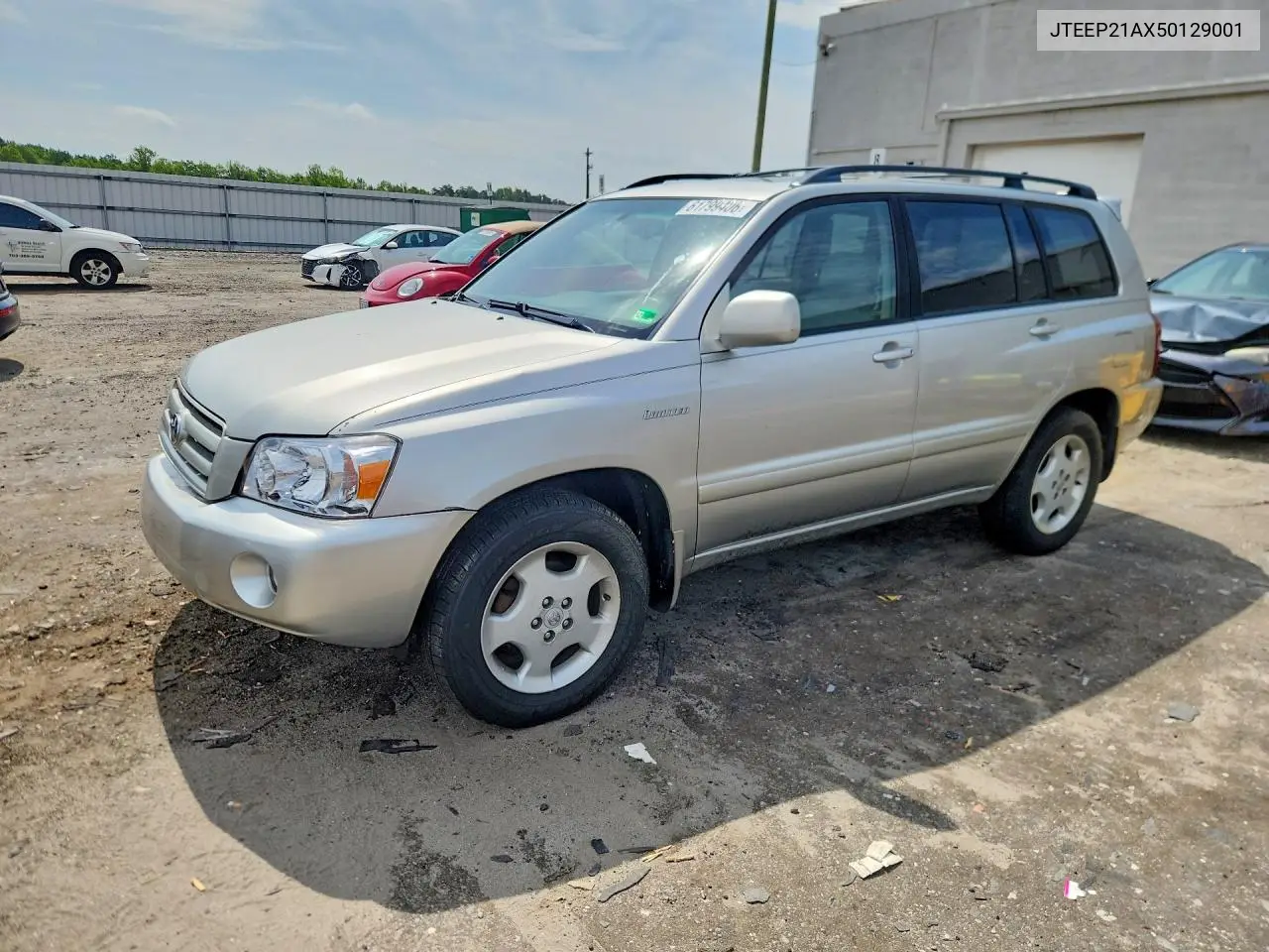 2005 Toyota Highlander Limited VIN: JTEEP21AX50129001 Lot: 61799406